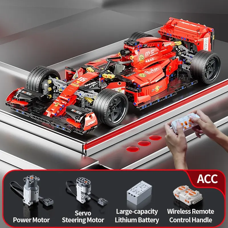 F1 RC Race Cars 1163PCS Building Sets MOC Remote Control Building Blocks Cool - £51.79 GBP+