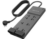 Belkin Power Strip Surge Protector with 8 Outlets, 6 ft Long Flat Plug H... - £33.78 GBP
