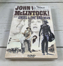 &quot;McLintock&quot; &amp;  &quot;Angel And The Bad Man&quot; 2 DVD Set John Wayne New Sealed - £3.07 GBP