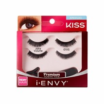 I ENVY BY KISS PREMIUM HUMAN HAIR EYELASHES JUICY VOLUME #KPED12XS - £3.62 GBP