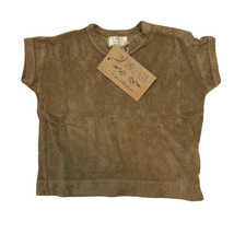 The Simple Folk Walnut Terry Short Sleeve Boxy Top 3-6 Month New - $25.16