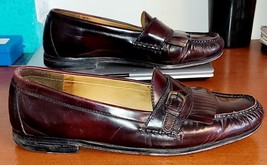 COLE HAAN Burgundy Pinch Buckle Dress Business Loafer/Slip-on Shoe SIZE 12D - £14.45 GBP