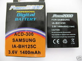 TWO IA-BH125C/WWD Batteries + Charger for Samsung HMX-R10BP HMX-R10SN HMX-R10SP - £27.80 GBP