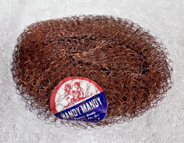 Vintage Copper Handy Mandy Pot Scrubber w Tag NOS 5 x 3 3/4 Inch - $9.41