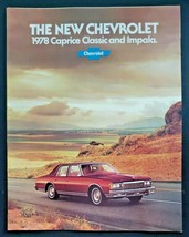 Original 1978 Chevrolet Caprice Classic Impala Bel Air Dealer Sale Broch... - £7.97 GBP