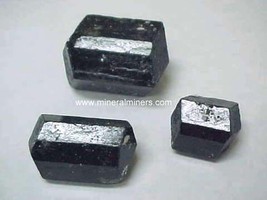 Bi-Terminated Black Tourmaline Crystals Small, Bi-Terminated Black Tourmalines,  - £10.33 GBP+