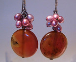Earrings sterling jade pink pearls thumb155 crop
