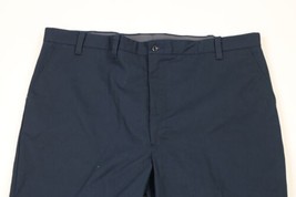 Vintage 80s Streetwear Mens 42 Faded Cotton Twill Wide Leg Work Pants Blue USA - £54.40 GBP
