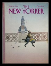 COVER ONLY The New Yorker March 26 1984 Watercolor Musicman by Susan Davis - £11.42 GBP