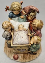 Hummel 574 Rock-A-Bye TMK7 Kids Looking At Baby In Cradle 7 1/2” With Box - $311.85