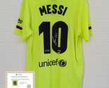 Lionel Messi Signed Autogaphed Barcelona FC Soccer Jersey + COA - £545.32 GBP