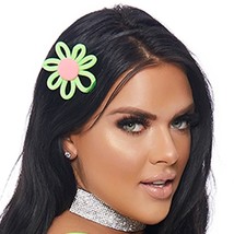 Neon Green Flower Headband Daisy Costume Festival Rave Dance Retro 997400 - £11.82 GBP