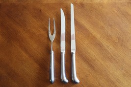 3x Towle ASHLEY Stainless Supreme Korea Carving Fork Knife Wedding Cake ... - $212.14 MXN