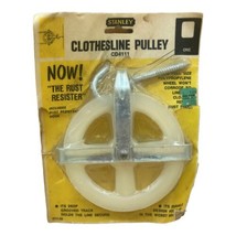 Vintage Stanley Clothesline Pulley Laundry Line Outdoor Drying NOS - £14.30 GBP