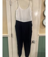 LOFT Ann Taylor Jumpsuit Black Pants Size 8 - £14.30 GBP