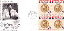 Honoring RAMON MAGSAYSAY 1907-1957 Champion of Liberty of th - $2.95