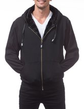 Pro Club Men&#39;s Heavyweight Pile Full Zip Hoodie, Black/Black, 4X-Large - £48.48 GBP+