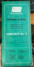 PENN CENTRAL Eastern Region Timetable #2 December 1, 1968 - $34.67 CAD