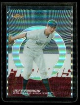 2005 Topps Finest Refractor Baseball Card #9 Jeff Francis Colorado Rockies Le - £13.28 GBP