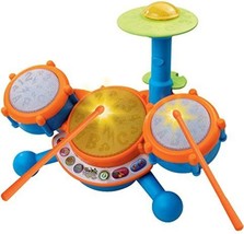 Vtech Kidibeats Kids Drum Set, Orange - $33.93