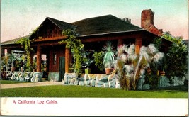 Log Cabin Home West Adams Street Los Angeles California CA UNP UDB Postcard - £3.12 GBP