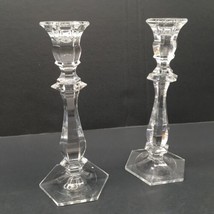 2 Crystal Bohemia Imperial Candle Holders Candlesticks Pair Lead Czech Republic - £27.72 GBP