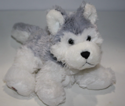 Webkinz Husky Dog 8" HM120 Plush Stuffed White Gray Puppy Ganz No Code S... - $12.50