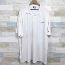 Safelite AutoGlass Nike Dri Fit Polo Shirt White Employee Work Uniform M... - £13.40 GBP
