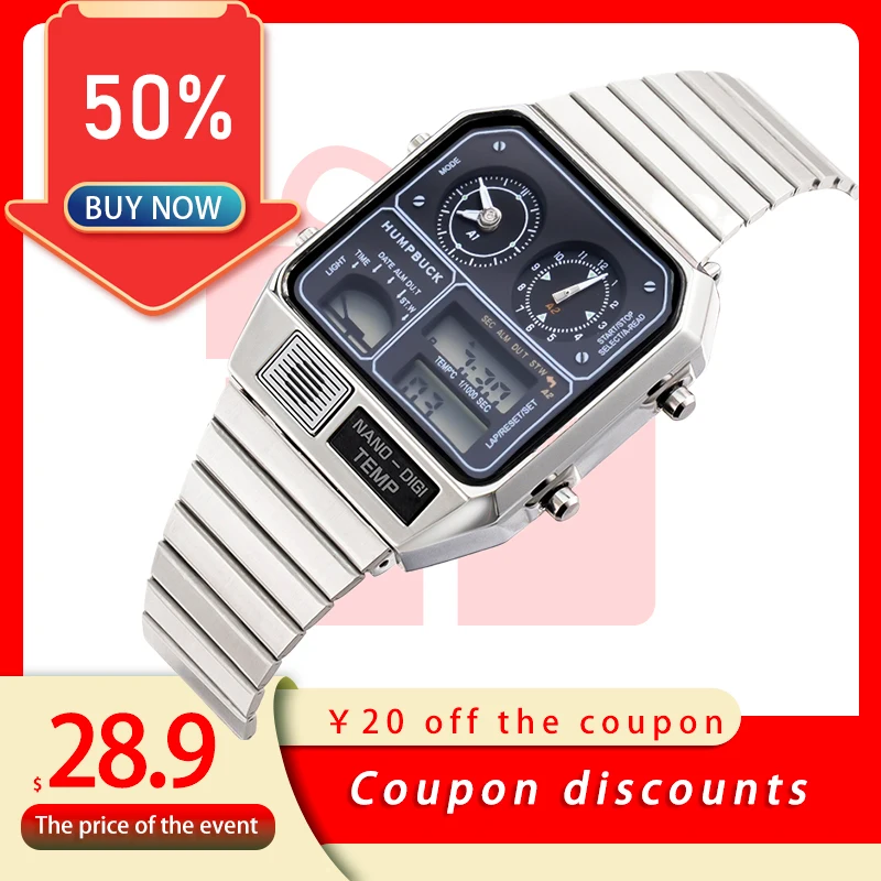 LED Electronic Multi Function Man Digital Watch Military Quartz Watch mens Luxur - £74.29 GBP