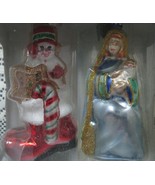 RADKO CHIRSTMAS GLASS ORNAMENTS NEW SNOWMAN / MADONNA PICK 1 - $75.99