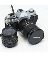 Canon AE-1 35mm Film Manual Camera w/Promaster 28-70mm and Katana 28mm Lens - $267.92 CAD