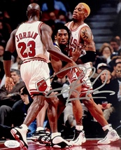 Dennis Rodman Signed Autographed Chicago Bulls 8&quot; X 10&quot; Photo Jsa Certified - £70.91 GBP