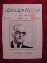 Saturday Review February 21 1948 Thornton Wilder +++ - £6.79 GBP