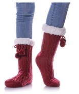 NEW Yebing Sweet Home Slipper Socks Knitted Warm Fleece-lined Thick Cozy... - £9.85 GBP