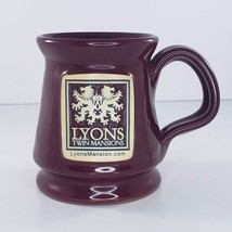 Deneen Pottery Lyons Twin Mansions Coffee Mug Fort Scott Kansas - £16.77 GBP