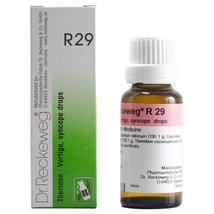 5x Dr Reckeweg Germany R29 Vertigo Drops 22ml | 5 Pack - £30.97 GBP