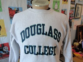 Vintage 90s Douglass Eagles University Champion Reverse Weave Sweatshirt L - £54.43 GBP