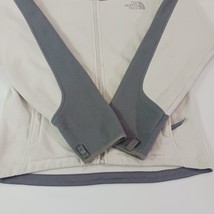 The North Face Full Zip Jacket Women's Size Small White/Gray Zip Pockets AUE3 image 14
