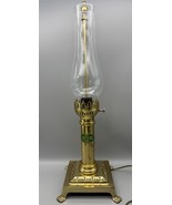 Vintage Paris Orient Express Istanbul Brass Lamp Claw Foot Desk Works No... - $527.15 MXN