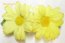 Yellow Daisy Silk Flower Spring Hair Clip  - £5.53 GBP