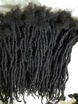 100% Human Hair handmade Dreadlocks 30 pieces 5&quot; long 2mm thick very sma... - $69.30