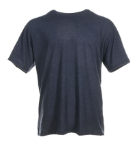 Blue Mountain YMK-1041 Men&#39;s Short-Sleeve Crew Neck T-Shirt, Navy Heathe... - $21.55