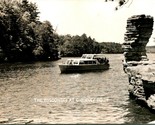 Vtg RPPC The Wisconsin  Boat at Chimney Rock Wisconsin Dells - £8.70 GBP