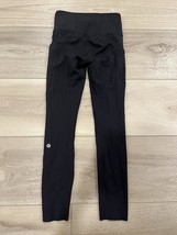 Lululemon Fast an Free HR Tight 25&#39;&#39; Women&#39;s Size 2 Black Leggings LW5BXQS - $29.69