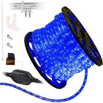 100'  Outdoor LED Rope Light Water-Resistant 720 LED's - BLUE - NEW OPEN... - $44.53