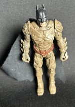 DC Mattel Dark Knight Rises Batman 4” Posable Action Figure Cloth Cape 2012 - £0.78 GBP