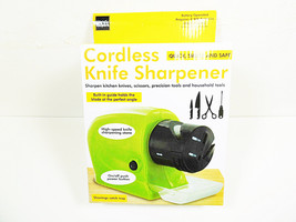 Cordless Knife Sharpener Battery Operated Scissor Sharpeners Batteries Included - £9.94 GBP