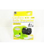Cordless Knife Sharpener Battery Operated Scissor Sharpeners Batteries I... - £9.88 GBP