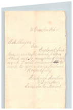 1885 Handwritten Letter Frederick Austin W Dresden Maine ME Genealogy Hi... - $37.01