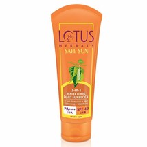 Lotus Herbals Safe Sun 3-in-1 Matte Look Tinted Sunscreen SPF 40 PA+++, 50g - £11.59 GBP